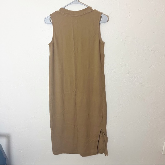 Everlane The Long Weekend Midi Tank Dress in Brown/Tan XS - Picture 4 of 6